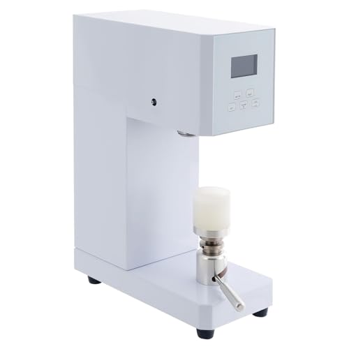 Dosenverschließmaschine, Vakuumiergerät for Gläser,Dosenverschließmaschine for Kunststoff-Aluminiumdosen,Blechbecher-Verschließmaschine,Milch Tee Getränkeflaschenverschließer(White) von VZXATYOP