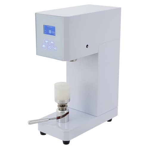 Elektrische kommerzielle Blechdosen-Versiegelungsmaschine 70W automatische Becherversiegelungsmaschine for PET-Aluminiumdosen 2,24 Zoll Durchmesser maximal 7,08 Zoll Höhe(White) von VZXATYOP