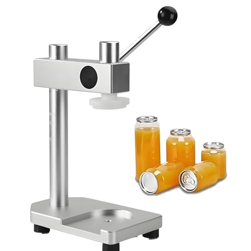 Manuelle Dosenverschließmaschine For Gläser Und Flaschen Handwerkzeug Aus Aluminiumlegierung For Privaten Und Gewerblichen Gebrauch Einfache Versiegelungslösung(White) von VZXATYOP