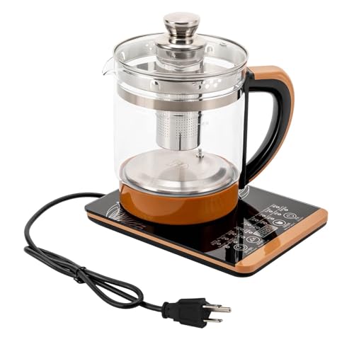 Multifunktionaler Wasserkocher Teekocher aus Glas mit Sieb und Temperaturregelung, 1,8l Fassungsvermögen for Tee Kaffee Milch Wasserkocher aus Edelstahl Multifunktionaler Wasserkocher Teekocher aus Glas mit Sieb und Temperaturregelung, 1,8l Fassungsvermögen for Tee Kaffee Milch Wasserkocher aus Edelstahl von VZXATYOP