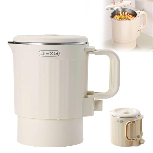 Tragbarer Wasserkocher for unterwegs 0,8l faltbarer Mini-Reisewasserkocher for Camping multifunktionaler zusammenklappbarer Elektrokochtopf aus Edelstahl 304 von VZXATYOP