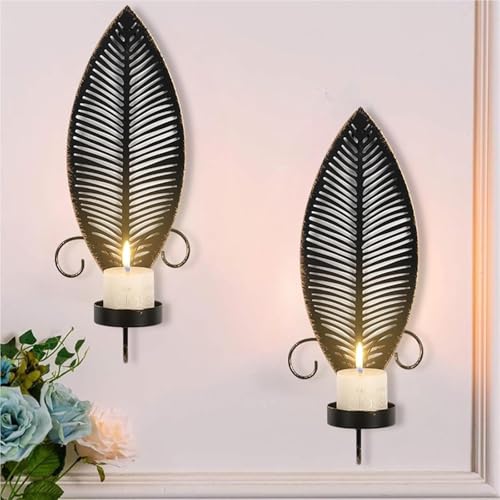 VZXATYOP 2 STÜCKE Blatt-Wandkerzenhalter Eisen Metall Wandkerzenhalter Dekorative Wandlampen Dekorativer Moderner Minimalistischer Retro-Kerzenständer VZXATYOP 2 STÜCKE Blatt-Wandkerzenhalter Eisen Metall Wandkerzenhalter Dekorative Wandlampen Dekorativer Moderner Minimalistischer Retro-Kerzenständer von VZXATYOP