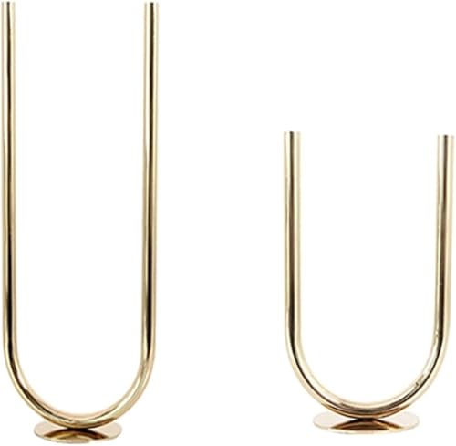 VZXATYOP 2er-Pack Einfache U-förmige Röhrenkerzenständer Modernes Und Minimalistisches Kerzenhalter-Set Aus Metall for Stabkerzen VZXATYOP 2er-Pack Einfache U-förmige Röhrenkerzenständer Modernes Und Minimalistisches Kerzenhalter-Set Aus Metall for Stabkerzen von VZXATYOP
