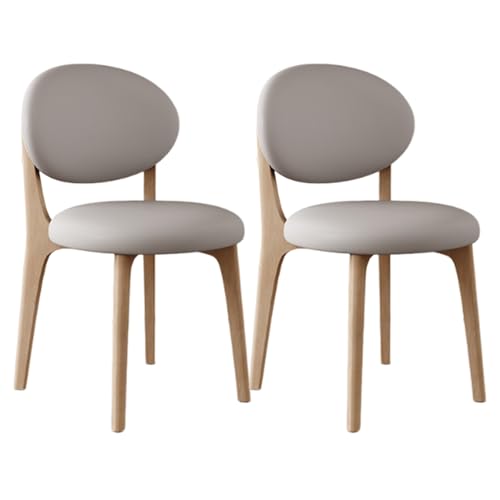 VZXATYOP Esszimmerstühle aus Massivholz im Bauernhaus-Stil 2er-Set gepolsterte Küchen-Seitenstühle im Mid-Century-Stil mit geschwungener Rückenlehne for Wohnzimmer Restaurant(Natural Wood+Light Gray) VZXATYOP Esszimmerstühle aus Massivholz im Bauernhaus-Stil 2er-Set gepolsterte Küchen-Seitenstühle im Mid-Century-Stil mit geschwungener Rückenlehne for Wohnzimmer Restaurant(Natural Wood+Light Gray) von VZXATYOP
