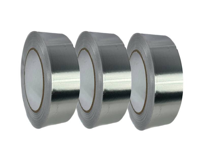 VaGo-Tools Klebeband Aluminiumband Aluklebeband Klebeband 50mmx50m 3x von VaGo-Tools