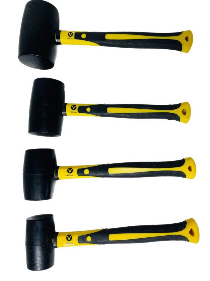 VaGo-Tools Gummihammer Gummihammer Hammer 370/500/700/1200g 4 tlg Set von VaGo-Tools