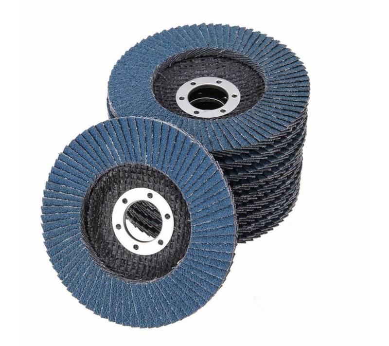 VaGo-Tools Fächerscheibe Fächerschleifscheiben 115mm flach P60 Blau 10x von VaGo-Tools