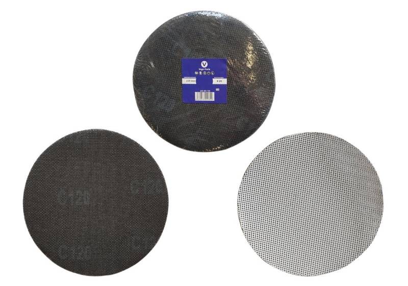 VaGo-Tools Schleifscheibe Schleifgitter 225 mm K 40/60/80/150/180/240 je 25 von VaGo-Tools