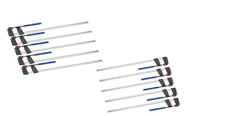 VaGo-Tools Schraubzwinge Schraubzwinge Rutschsicherung 800 x120mm 10x von VaGo-Tools