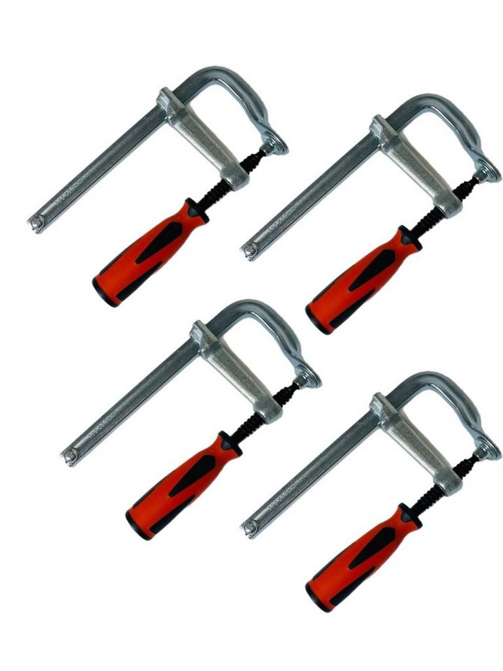 VaGo-Tools Schraubzwinge 4 Stück Profi Ganzstahl Schraubzwinge 200 x 120 mm von VaGo-Tools