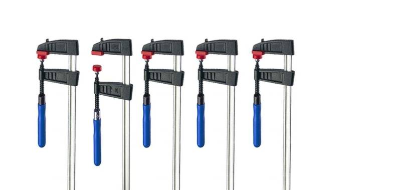 VaGo-Tools Schraubzwinge 5x Schraubzwingen Klemmzwinge 800x120mm Tiefspann-Schraubzwinge Zwinge von VaGo-Tools