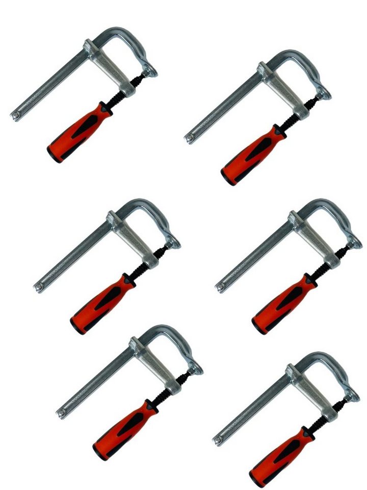 VaGo-Tools Schraubzwinge 6 Stück Profi Ganzstahl Spannzwinge 400 x 120 mm von VaGo-Tools