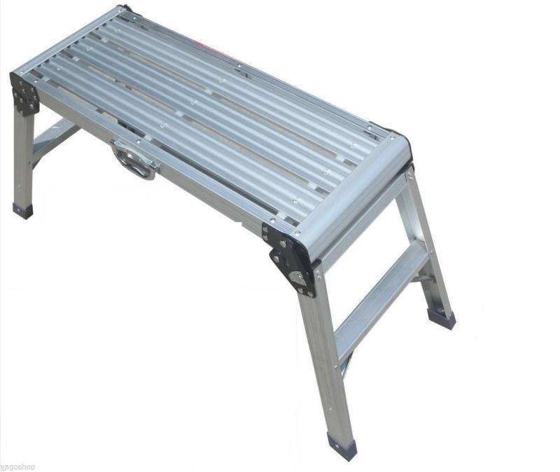 VaGo-Tools Stehleiter VaGo Arbeitsplattform Klapptrittleiter Aluleiter Trittleiter 76 x 31cm von VaGo-Tools