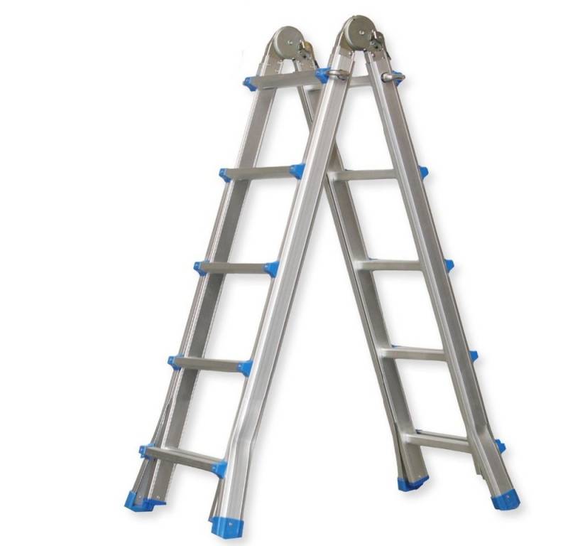 VaGo-Tools Stehleiter VaGo Klappleiter Teleskopleiter Stehleiter 4x5 Mehrzweckleiter Alu von VaGo-Tools