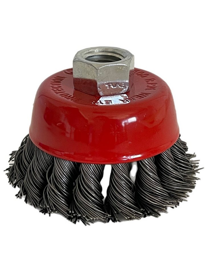 VaGo-Tools Drahtbürste Kegekbürsten 65mm gezopft Winkelschleifer 24x von VaGo-Tools