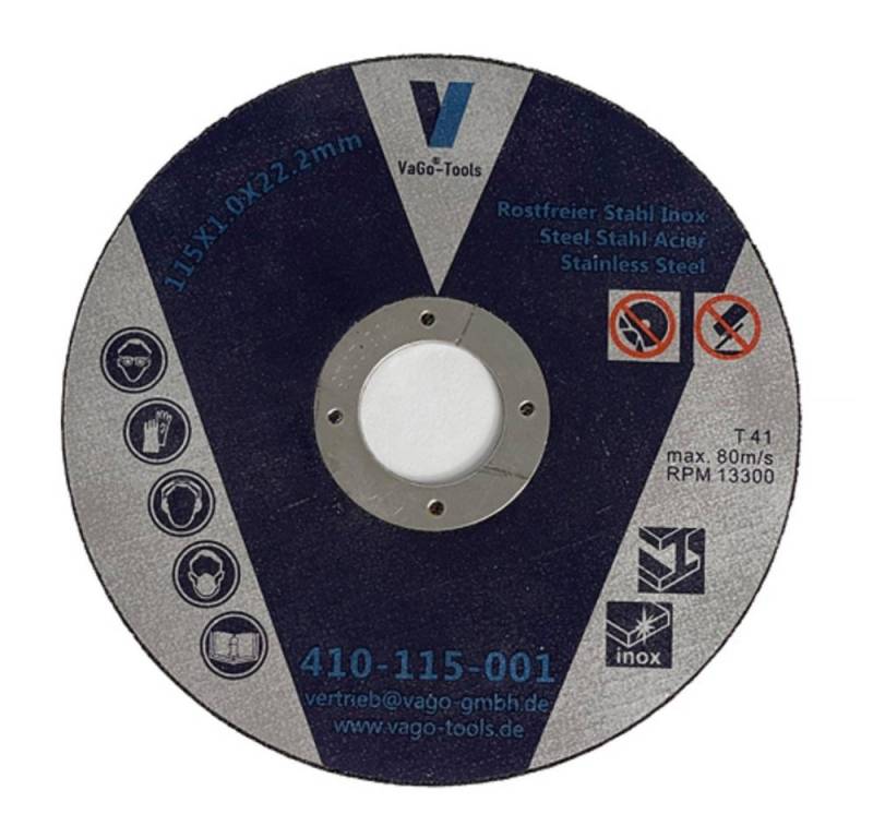 VaGo-Tools Trennscheiben Trennscheiben Flexscheiben 115mm/125mm/230mm Allrounder oder Akku-flex, Ø 115 mm von VaGo-Tools