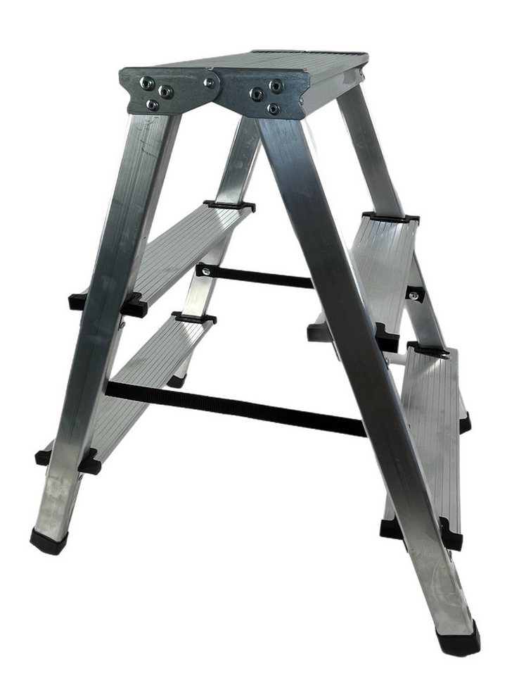 VaGo-Tools Stehleiter VaGo Leiter Trittleiter Klappleiter 2x3 Stufen von VaGo-Tools