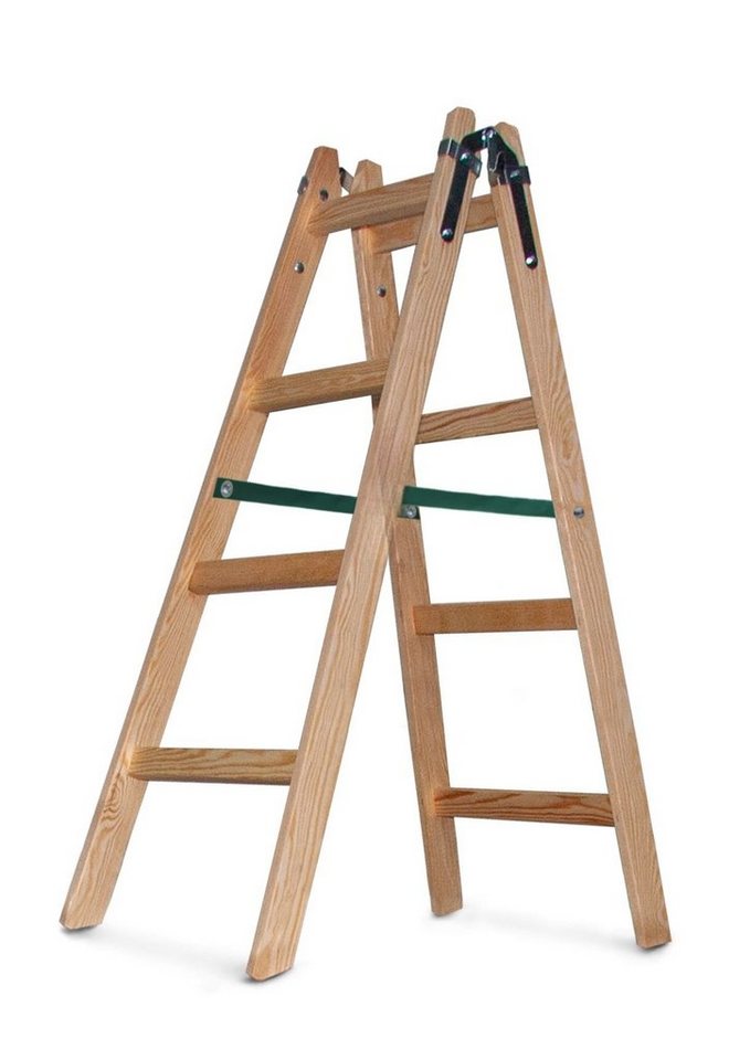 VaGo-Tools Stehleiter Holzleiter Leiter Trittleiter 2 x 4 Stufen von VaGo-Tools
