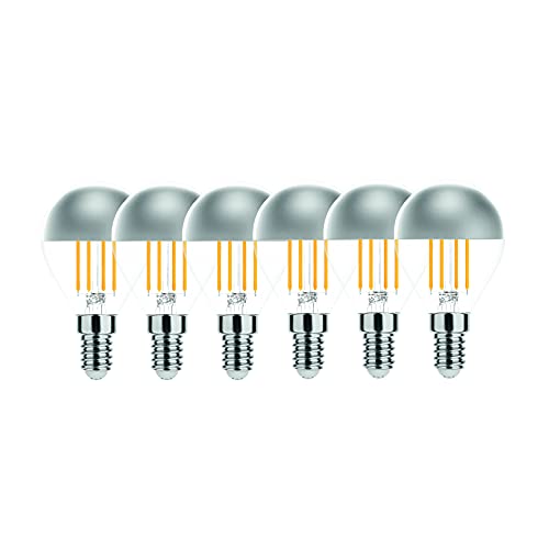 VaLight 6er Pack LED Filament Globe Mini G45 4W 827 E14 warmweiß 320° nicht dimmbar - E14 LED - E14 Leuchtmittel - E14 Glühbirne - E14 LED Leuchtmittel - E14 LED Globe Lampen - LED-Lampen von VaLight