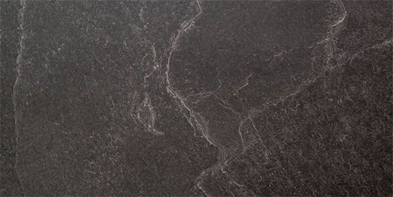 Bodenfliese Feinsteinzeug Allora 31 x 61,5 cm schwarz von Vabene