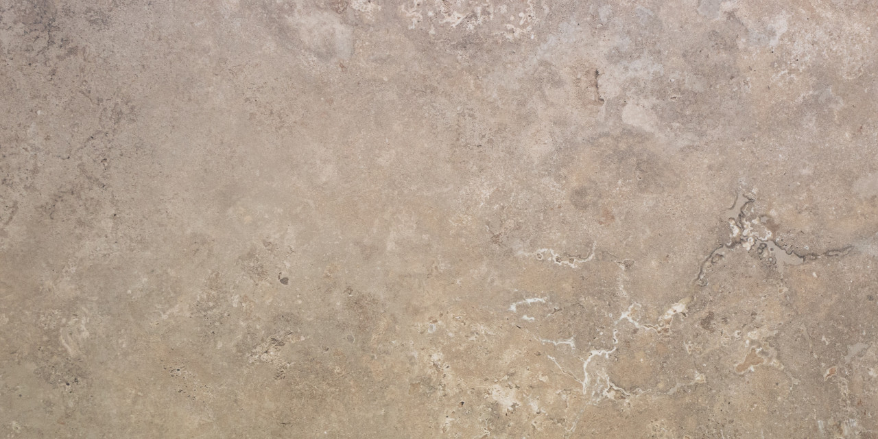 Bodenfliese Feinsteinzeug Travertino 60 x 120 cm crema von Vabene