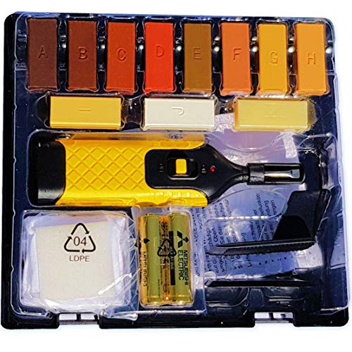 VABIONO Fußboden-Reparatur-Set zum Reparieren von Parkett, Laminat, Holz, Möbel von vabiono