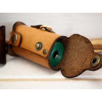 Personalisierter Hundekotbeutelspender Aus Leder Handgefertigter Kotbeutelspender von VacForPets