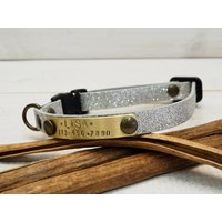 Personalisiertes Katzenhalsband Handgefertigtes Ausreißerhalsband Mit Haustier Id Personalisiertes Katzenhalsband Handgefertigtes Ausreißerhalsband Mit Haustier Id von VacForPets