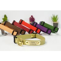 Wasserdichtes Hundehalsband & Leine Personalisierte Id-Marke, Verstellbarer Seitenauslöser von VacForPets