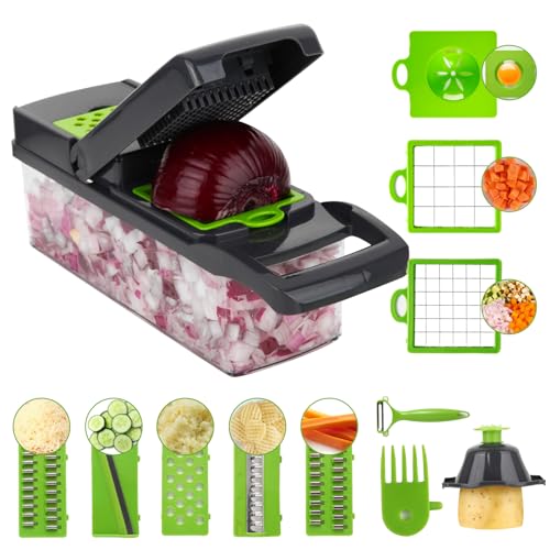 VacFreKep Vegetable Chopper Vegetable Cutter Spiralizer Vegetable Slicer - Food Onion Veggie Chopper Dicer Potato Fry Cutter VacFreKep Vegetable Chopper Vegetable Cutter Spiralizer Vegetable Slicer - Food Onion Veggie Chopper Dicer Potato Fry Cutter von VacFreKep