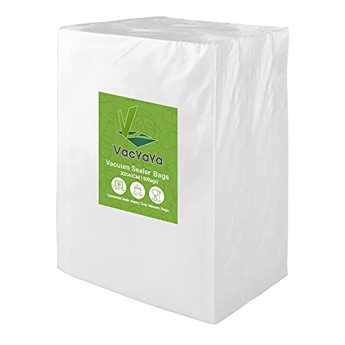 VacYaYa 100 Beutel 30x40cm Vakuumier Beutel Vakuumbeutel für Lebensmittel,BPA-Frei Sous Vide Vakuumierbeutel Beutel für Vakuumierer und Folienschweißgeräte Geeignet von VacYaYa