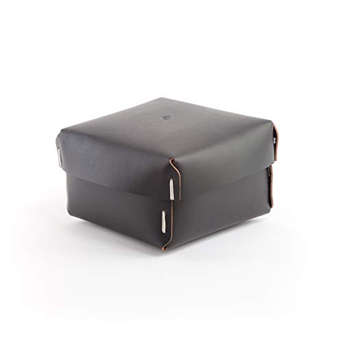 Vacavaliente Aufbewahrungsbox, Recyceltes Leder, Blacks von Vacavaliente