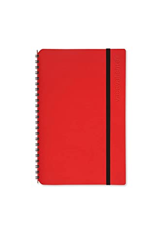 Vacavaliente Notizbuch, Leather, rot red von Vacavaliente
