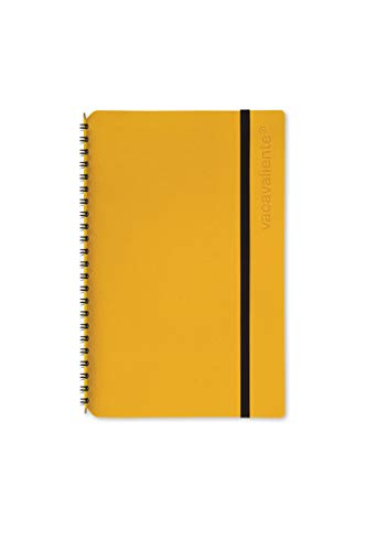 Vacavaliente Notizbuch, Leder, Yellow (gelb) von Vacavaliente