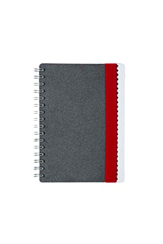 Vacavaliente Notizbuch, Recycled Leder, Gray von Vacavaliente