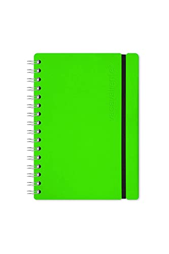 Vacavaliente Notizbuch, Recycled Leder, Green, A5 von Vacavaliente