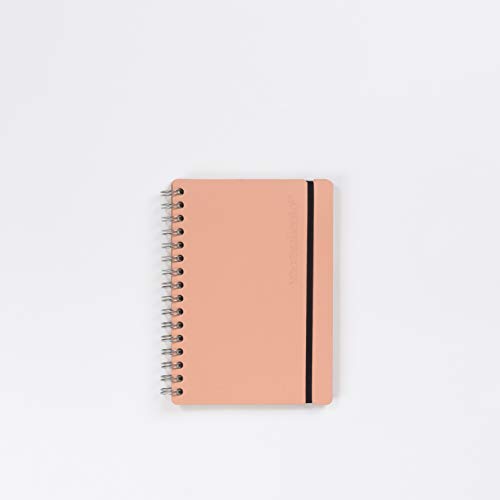 Vacavaliente Notizbuch, Recycled Leder, New pink von Vacavaliente