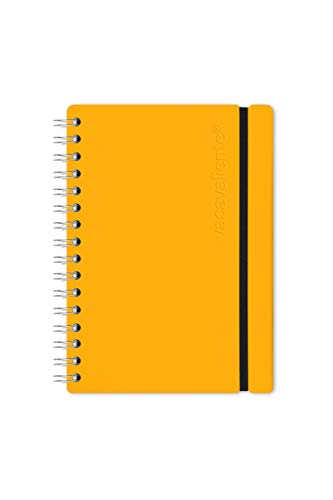 Vacavaliente Notizbuch, Recycled Leder, Yellow (gelb) von Vacavaliente
