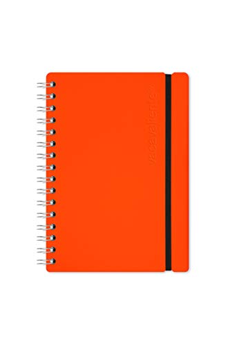 Vacavaliente Notizbuch, Recycled Leder, orange von Vacavaliente