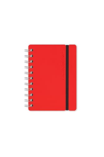 Vacavaliente Notizbuch, Recycled Leder, rot red von Vacavaliente