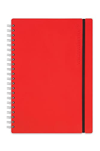 Vacavaliente Notizbuch, Recycled Leder, rot red von Vacavaliente