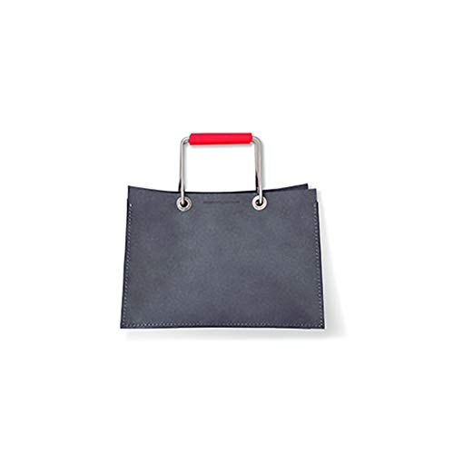 Vacavaliente Tasche, Recyceltes Leder, Frosted Grey von Vacavaliente