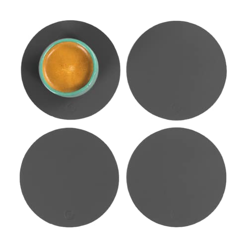 Vacavaliente Untersetzer, Recycled Leder, Gray von Vacavaliente