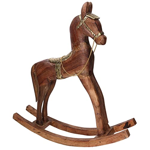 Beutel Pferd aus Holz beschichtet Metall Gold von Vacchetti Giuseppe