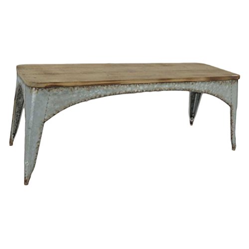 Couchtisch aus Holz rechteckig 117 x 36,5 x 44,5h cm Shabby Chic Landhausstil Vintage von Vacchetti Giuseppe