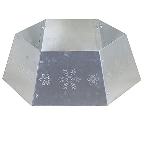 Vacchetti Baumabdeckung aus Metall, klappbar, sechseckig, silberfarben von Vacchetti Giuseppe