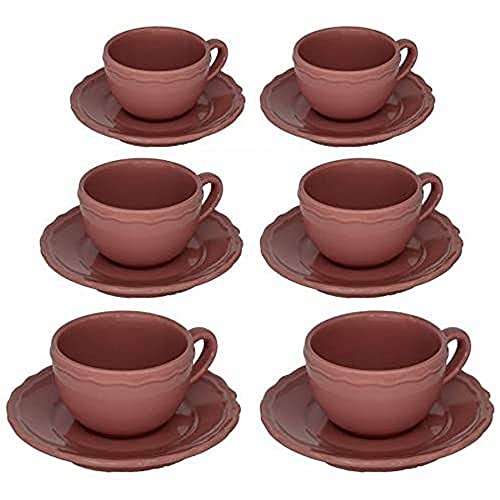 Vacchetti Giuseppe 5852470000 Tasse Juliet, Keramik, Bordeaux von Vacchetti Giuseppe