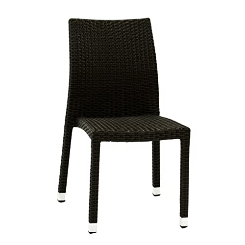 Vacchetti Giuseppe Vacchi 6446920000 Polyrattan Stuhl Adila Nussbaum, quadratisch, Mehrfarbig, groß von Vacchetti Giuseppe