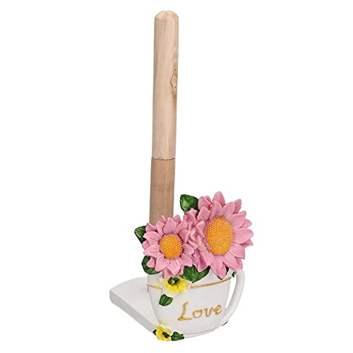 Vacchetti Giuseppe Besteckhalter aus Harz mit rosa Blumen, Mehrfarbig, Piccolo von Vacchetti Giuseppe