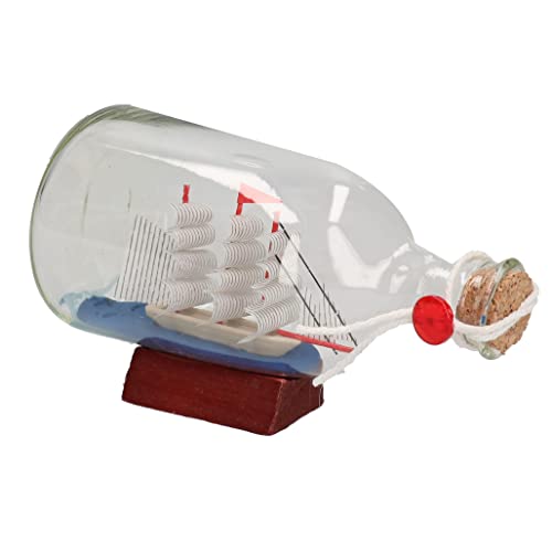 Vacchetti Giuseppe Glasflasche mit Boot, Glas, Mehrfarbig, Piccolo von Vacchetti Giuseppe